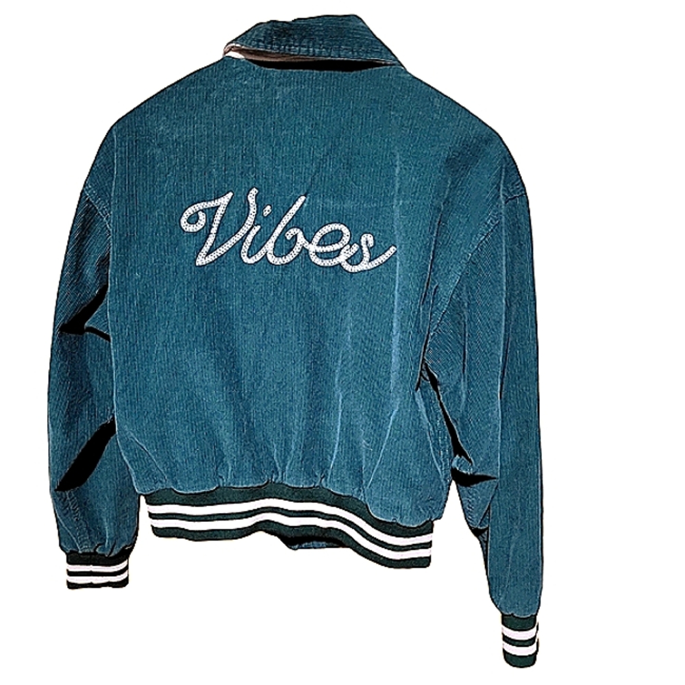 BDG Green Corduroy Bomber Jacket Women's Size Small P Eclectic Academia - Picture 7 of 8